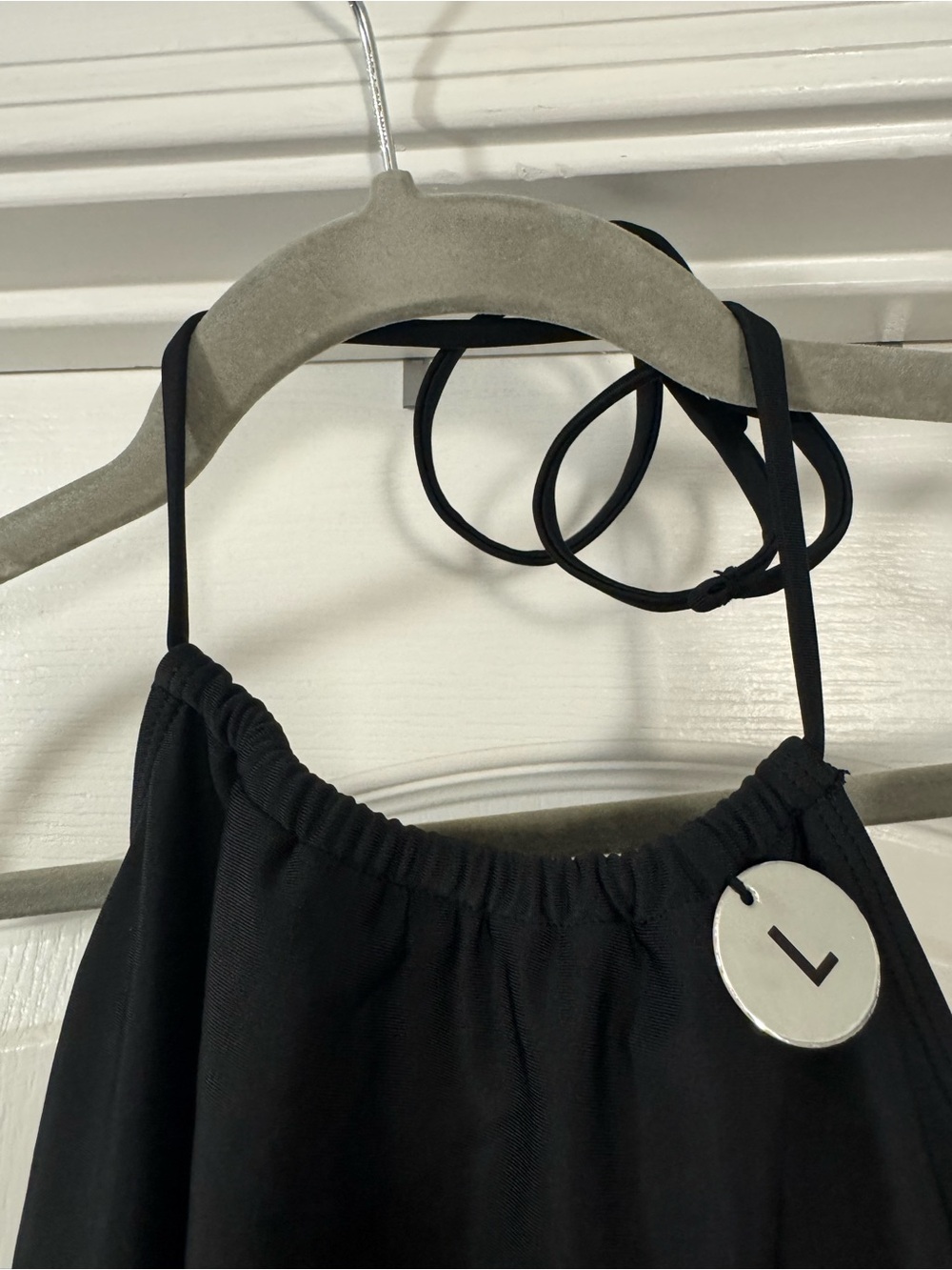 Forever 21 Black High-Neck One-Piece Swimsuit - Picture 2 of 8